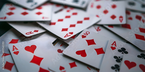 Authentic 3D Poker Cards Setup for Graphic Design Projects, Immersive 3D Poker Cards Game