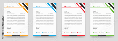 Corporate business letterhead identity stationary items. letterhead, letter head, Business letterhead design.