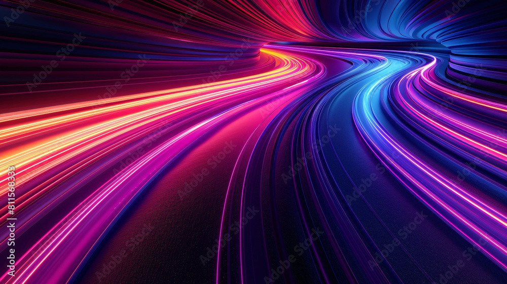Speed lines background with lines and particles, abstract neon design concept illustration Speed lines background with lines and particles, abstract neon design concept illustration