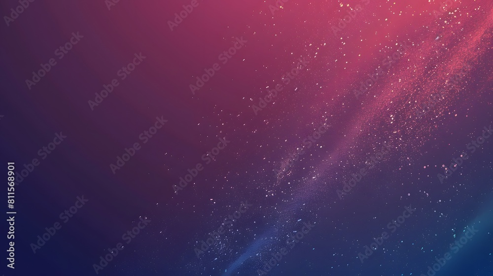 Naklejka premium Vibrant Cosmic Abstract with Pink and Blue Gradient, Star Particles for Wallpaper