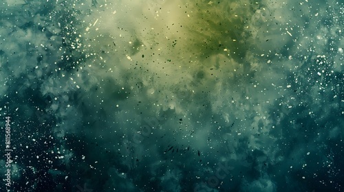 Mystical Cosmic Explosion with Ethereal Smoke and Dust Particles Illuminated by Enigmatic Light for Abstract Backgrounds
