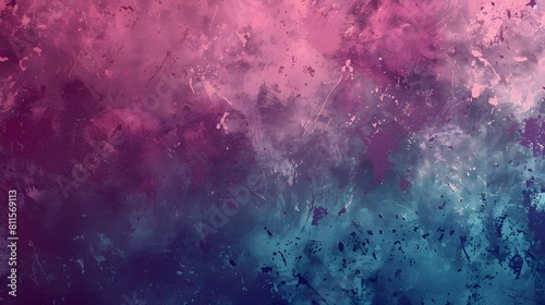 Abstract Cosmic Nebula Artwork with Pink and Blue Hues, Splattered Paint Texture for Creative Backgrounds and Wallpapers