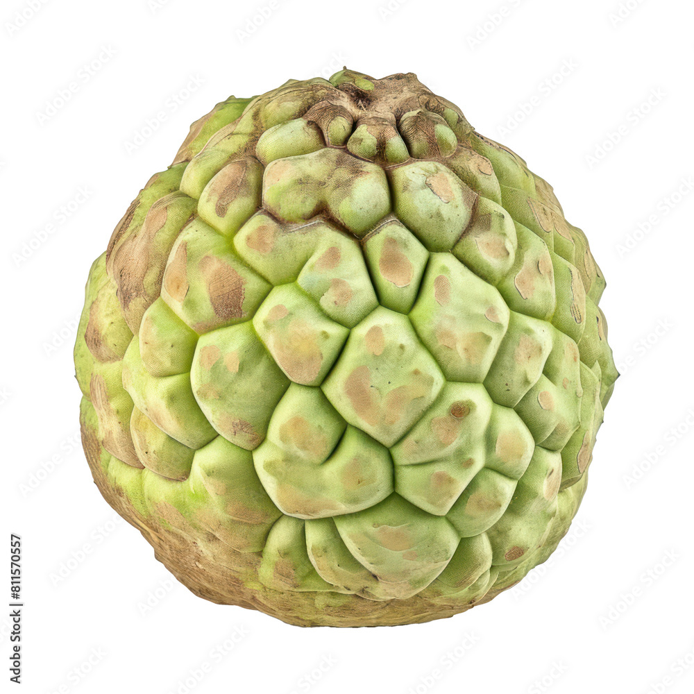 Obraz premium fresh custard apple fruit on transparent background