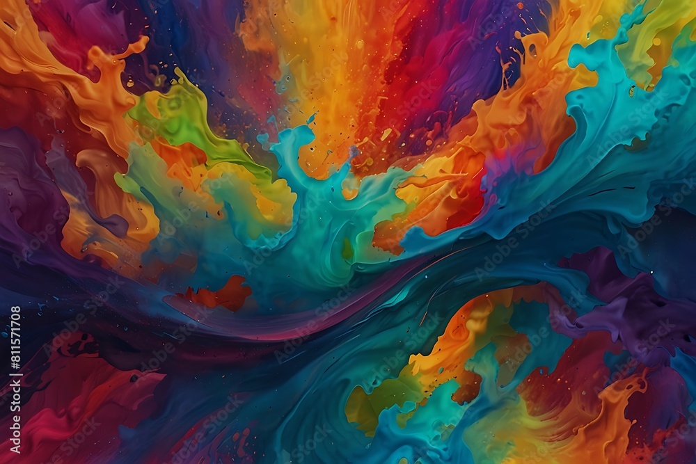 Abstract colorful background Color Flow Series Stream of Creativity