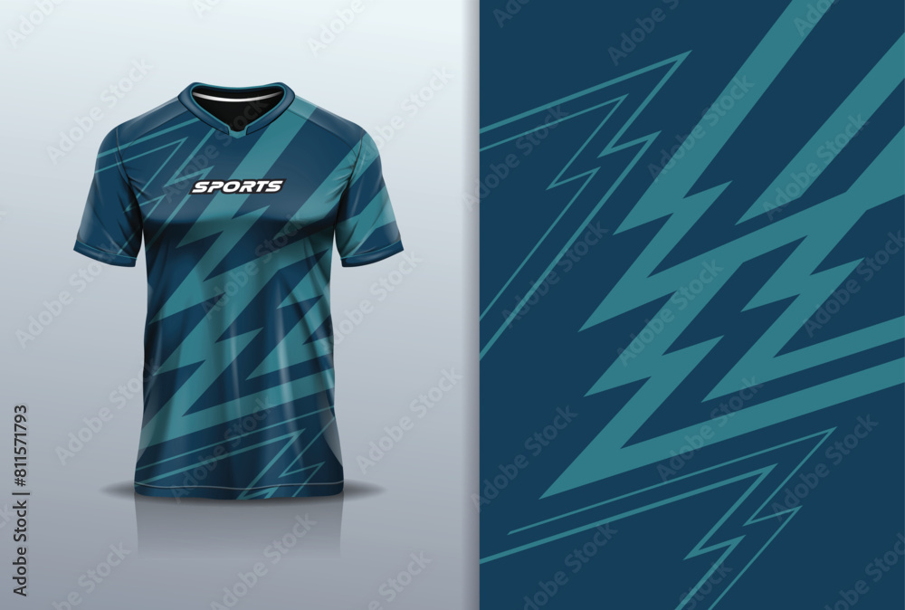 Tshirt mockup abstract grunge sport jersey design for football soccer, racing, esports, running, blue white color Tshirt mockup abstract grunge sport jersey design for football soccer, racing, esports, running, blue white color