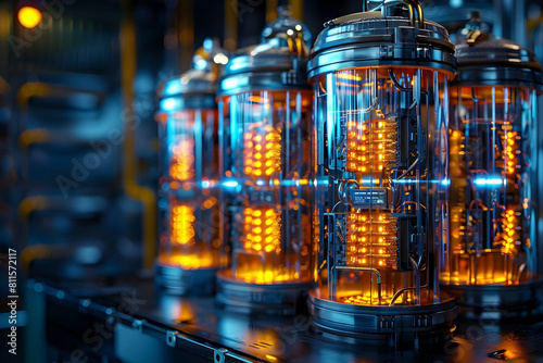 Optimized Redox Flow Battery Storage Solutions with Nanowire Technology in Cinematic Photographic Style