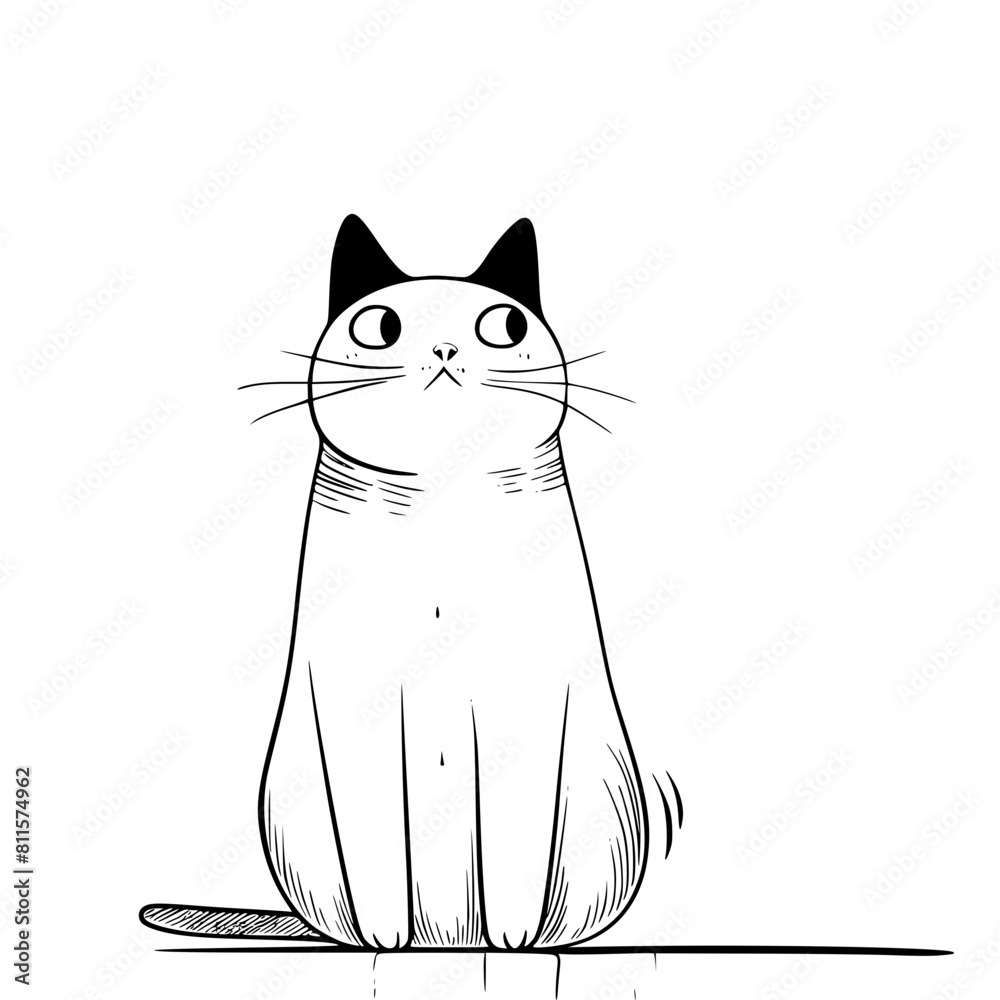 cat vector, line art cat, cat outline, cat svg, cat png, cat illustration, Persian cat, Siamese, Maine Coon, Persian, Ragdoll, Bengal, Scottish Fold, Sphynx, Abyssinian, Russian Blue, Norwegian Forest