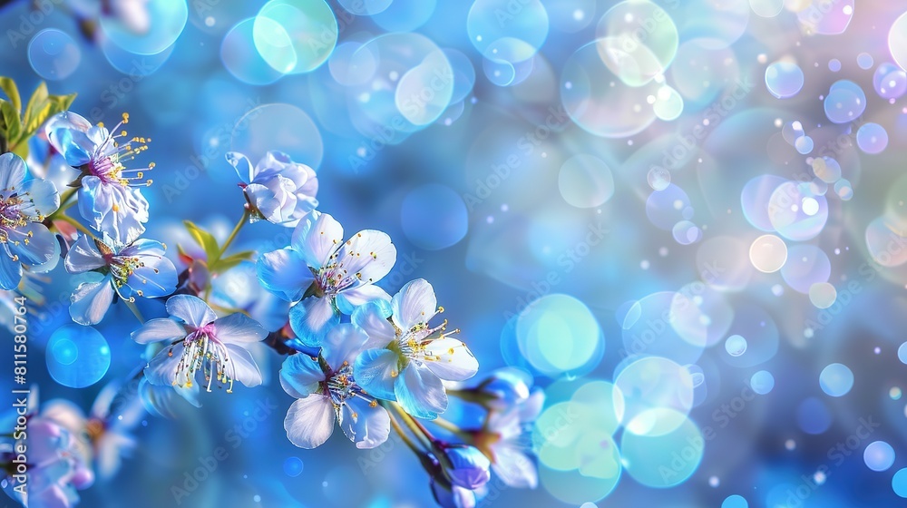 Vibrant Blue Cherry Blossoms Herald Spring's Arrival in a Mesmerizing Bokeh Wonderland Vibrant Blue Cherry Blossoms Herald Spring's Arrival in a Mesmerizing Bokeh Wonderland