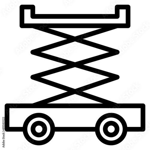 Lifter Icon in Line Style