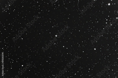 Astronomical object captured in black and white featuring stars in the night sky