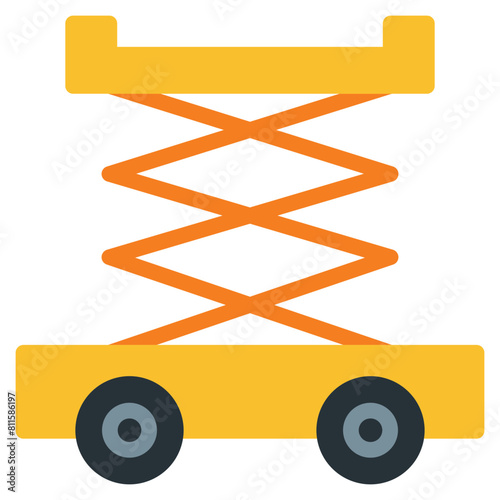 Lifter Icon in Flat Style