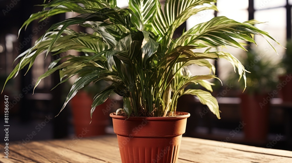 Fototapeta premium palm tree in a pot