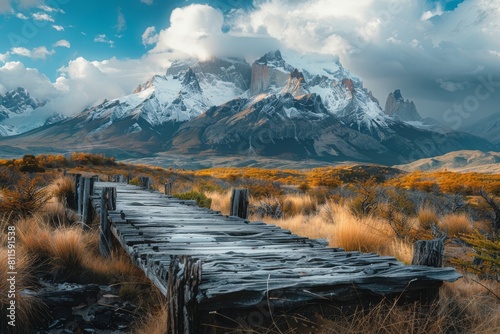 Torres del Paine National Park epitomizes extreme and active tourism. Magnificent clouds hover above ancient woodlands, while snow-capped black rocks of Los Cuernos punctuate the landscape.






 photo
