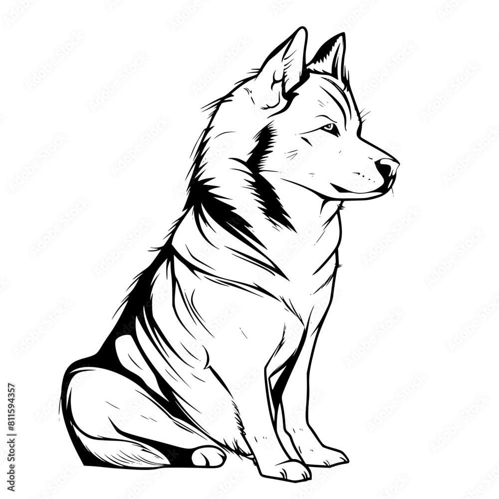 Dog vector, line art Dog, Dog outline, Dog svg, Dog png, Dog illustration, Labrador Retriever Dog, German Shepherd Dog, Golden Retriever Dog, Bulldog Dog, Beagle Dog, Poodle Dog, Boxer Dog, Dachshund 