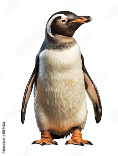  penguin isolated on a transparent background