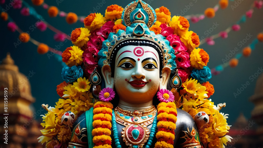 Portrait of Goddess Durga
Portrait of Goddess Durga