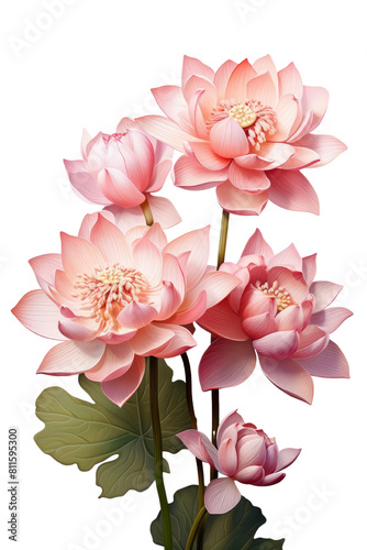 The image shows a beautiful flower with pinkish-white petals. The edges of each petal are a deeper shade of pink. The flower is surrounded by green leaves.