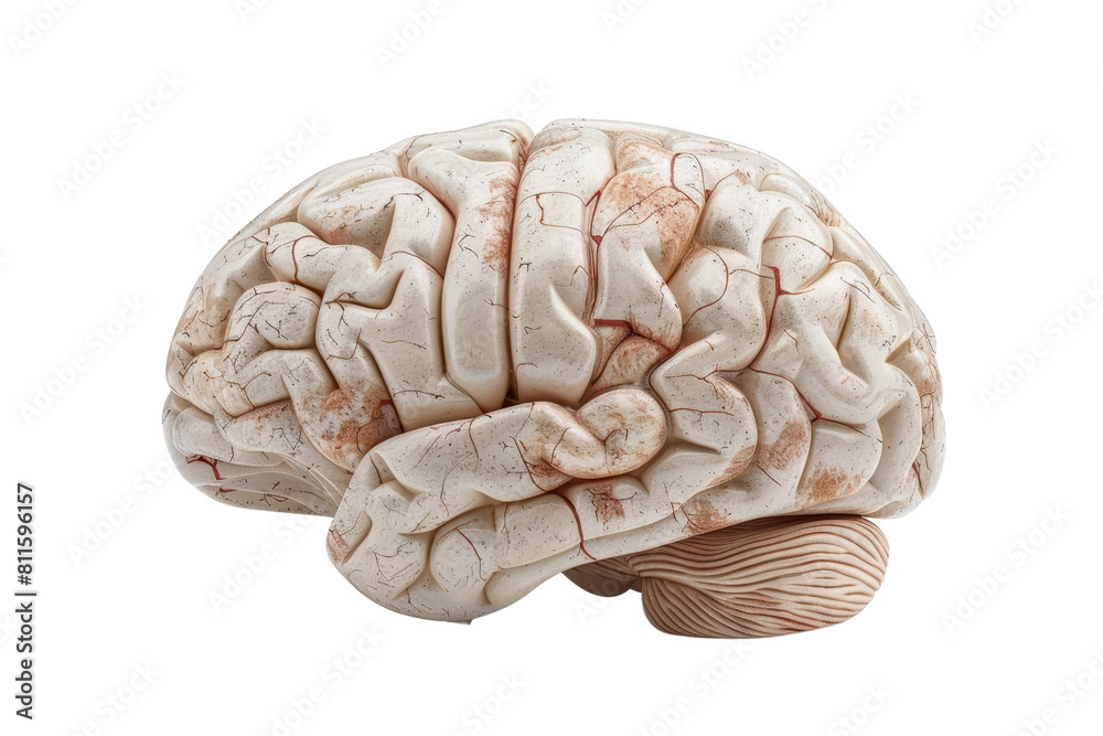 Light-colored, highly detailed Human brain Light-colored, highly detailed Human brain