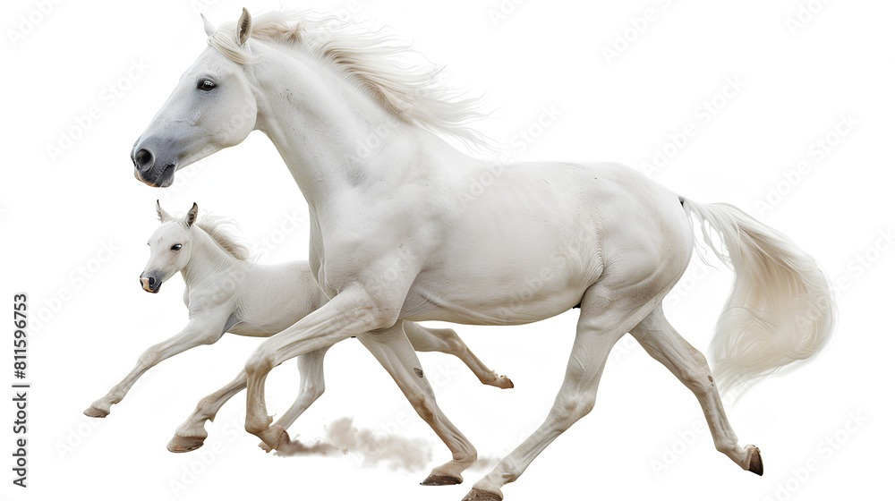 horse isolated on white horse isolated on white