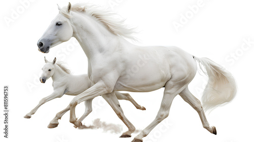 horse isolated on white