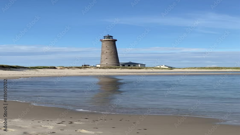 Lighthouse on the Baltic Sea coast in Skagen, DEnmark Lighthouse on the Baltic Sea coast in Skagen, DEnmark