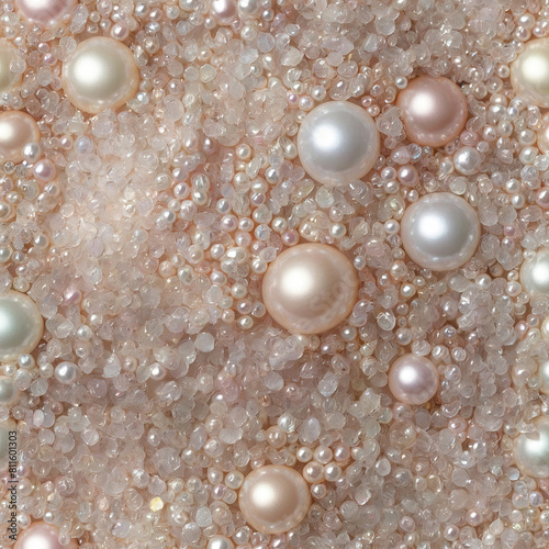 Abstract pearl background with bits of mother of pearl oyster pieces 