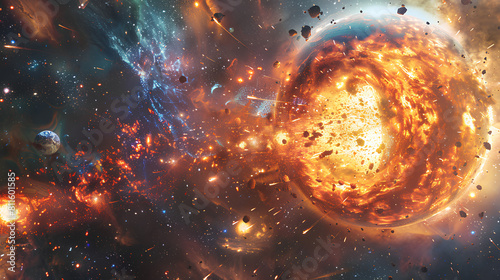 origin of the universe, Big Bang collision photo