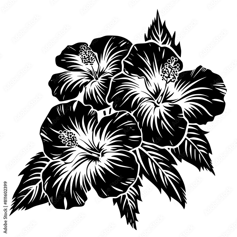 Flower Svg Hibiscus Svg Tropical Flower Svg Hawaiian Flower Svg