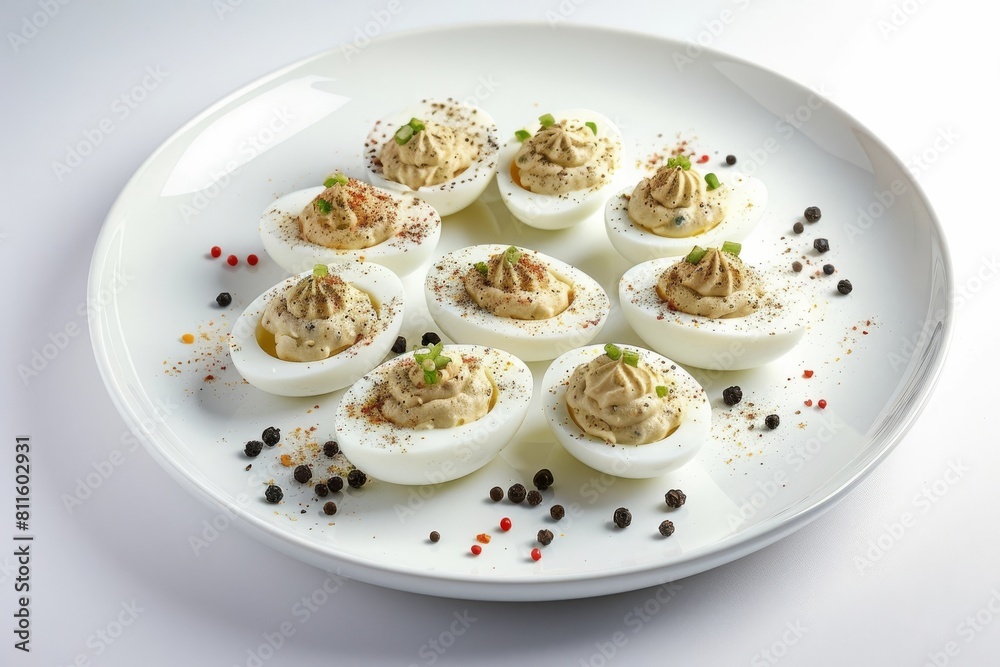 5-Pepper Deviled Eggs with Vibrant Peppercorns 5-Pepper Deviled Eggs with Vibrant Peppercorns