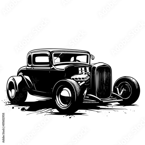 car, vintage, old, retro, auto, truck, vehicle, classic, antique, automobile, transportation, vector, model, transport, toy, wheel, isolated, pickup, rod, wheels, oldtimer, hot, motor, illustration, o