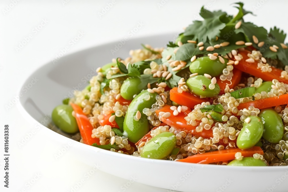Simple and Delicious Quinoa Salad with Edamame and Carrots Simple and Delicious Quinoa Salad with Edamame and Carrots