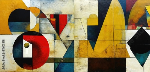 Illustration on the theme of modern painting. Art. Generative AI