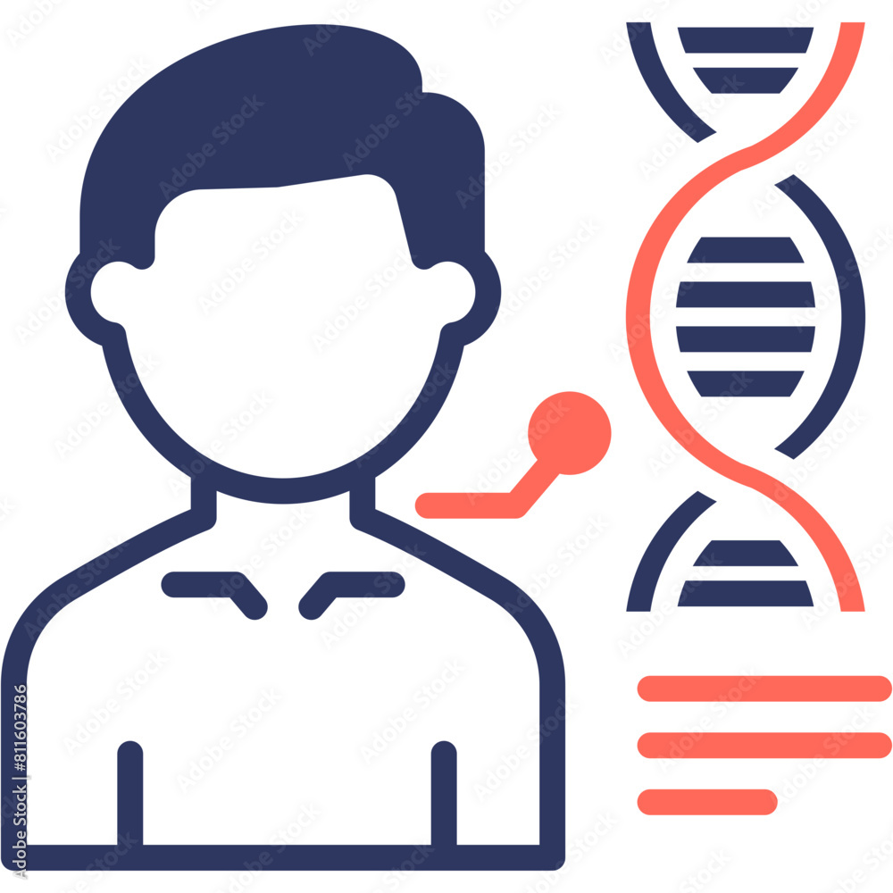 Human Dna Icon Human Dna Icon