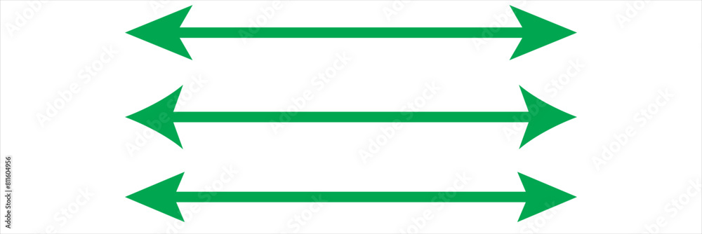 Obraz premium Long straight double arrow eps 10 