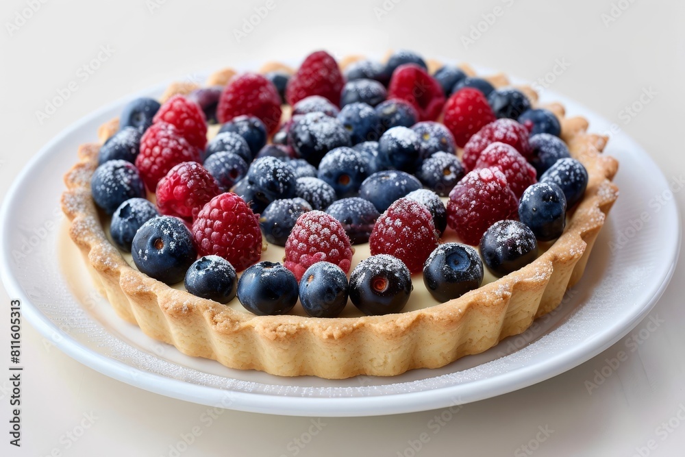 Delicious 4th of July Berry Tart with Creamy White Chocolate Filling Delicious 4th of July Berry Tart with Creamy White Chocolate Filling