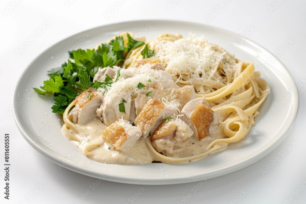 40-Cloves-of-Garlic Chicken Alfredo with Al Dente Fettuccine Pasta 40-Cloves-of-Garlic Chicken Alfredo with Al Dente Fettuccine Pasta