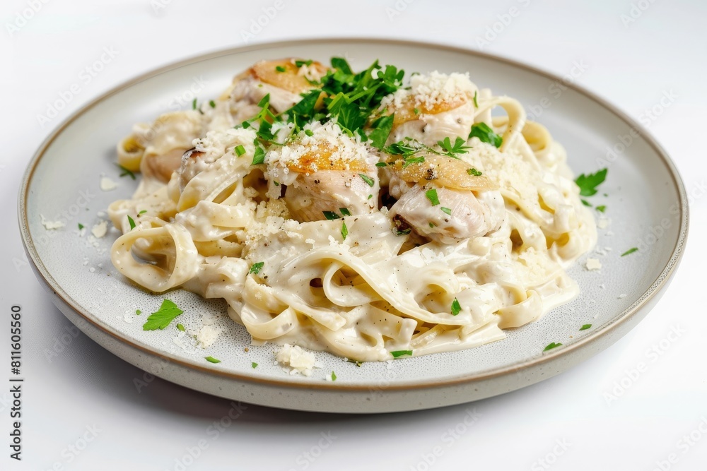 40-Cloves-of-Garlic Chicken Alfredo in Elegant Presentation 40-Cloves-of-Garlic Chicken Alfredo in Elegant Presentation