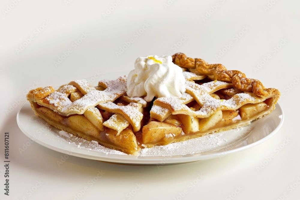 Satisfying Apple Pie with Flaky Golden Brown Crust and Perfectly Balanced Sweetness Satisfying Apple Pie with Flaky Golden Brown Crust and Perfectly Balanced Sweetness