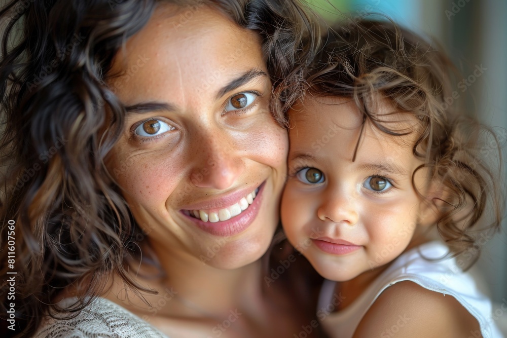 Happy Mother and her child created with Generative AI Happy Mother and her child created with Generative AI