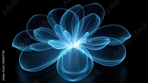 Concept flowers technology background