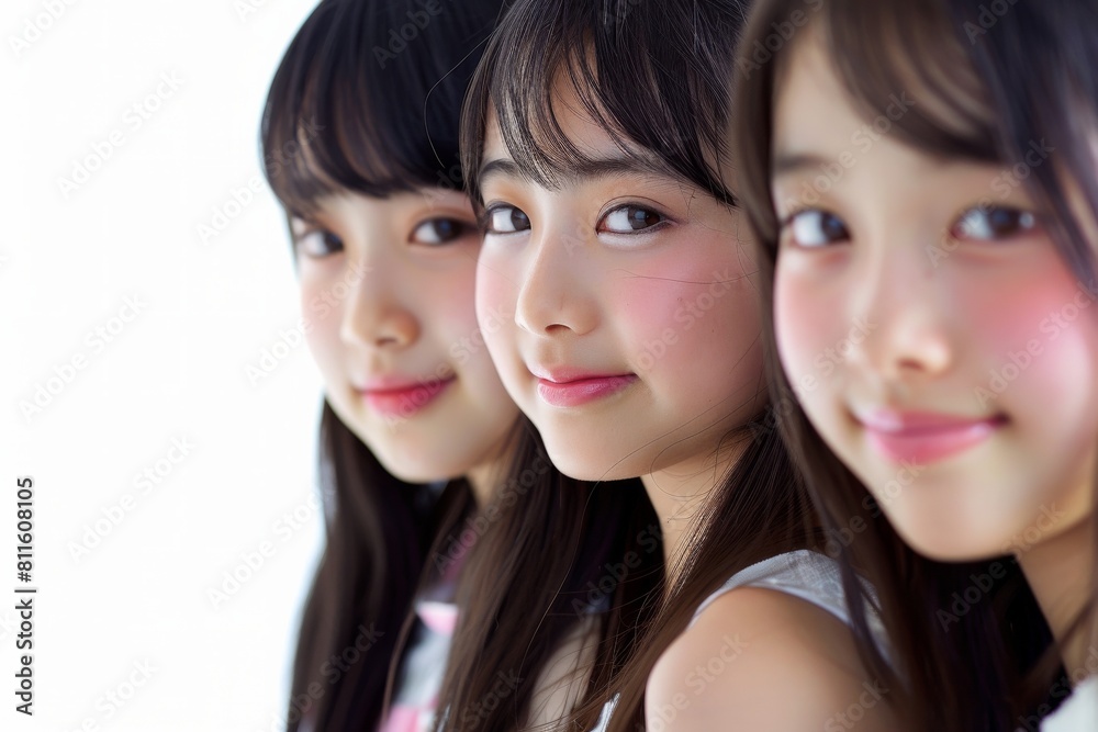 芸能活動をしている日本人の女の子グループの横顔(推し活・芸能界・スター・歌手・ダンス) 芸能活動をしている日本人の女の子グループの横顔(推し活・芸能界・スター・歌手・ダンス)