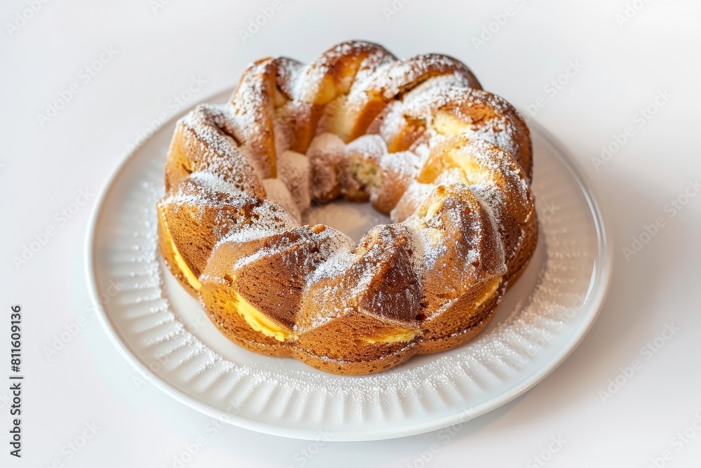 Classic 3-Ingredient Bundt Cake with Rich Ice Cream and Swirl Pattern Classic 3-Ingredient Bundt Cake with Rich Ice Cream and Swirl Pattern