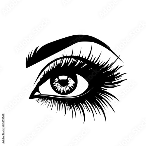vector, woman, face, eye, illustration, eyes, tattoo, black, head, silhouette, art, cartoon, fashion, beauty, design, animal, sketch, hair, style, symbol, drawing, set, lips, logo, eyebrow, makeup, lo