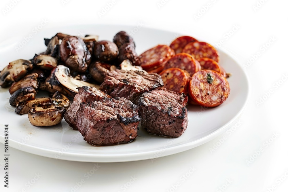 Sizzling Sherry-Garlic Beef Tapas with Fresh Parsley Garnish Sizzling Sherry-Garlic Beef Tapas with Fresh Parsley Garnish
