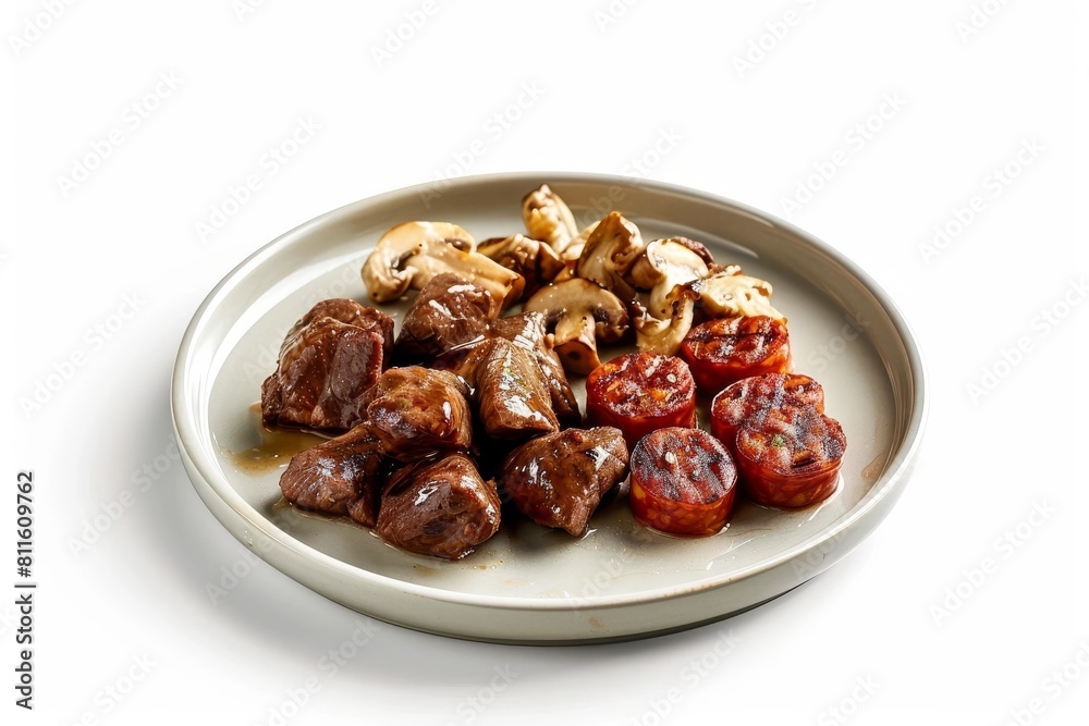 Tender Sherry-Garlic Beef Tapas with Fresh Parsley Garnish Tender Sherry-Garlic Beef Tapas with Fresh Parsley Garnish