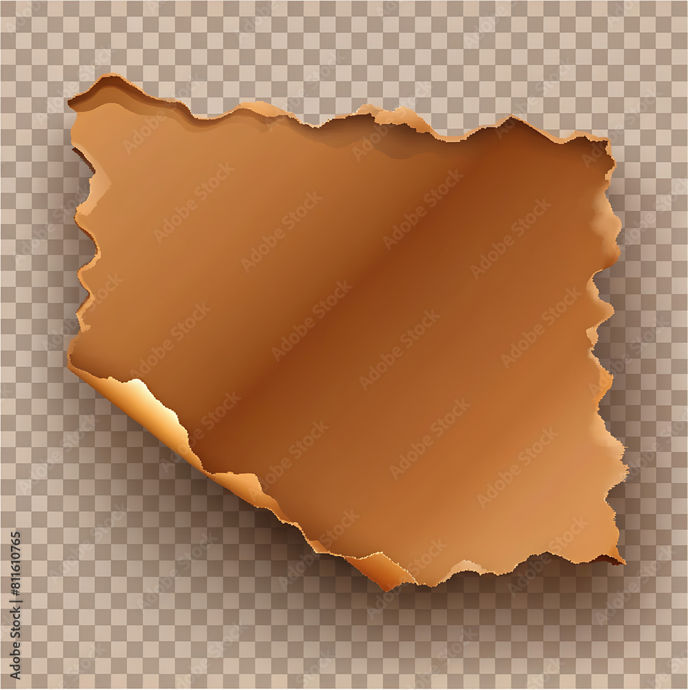 Fototapeta premium Strips of ripped textured adhesive kraft paper 