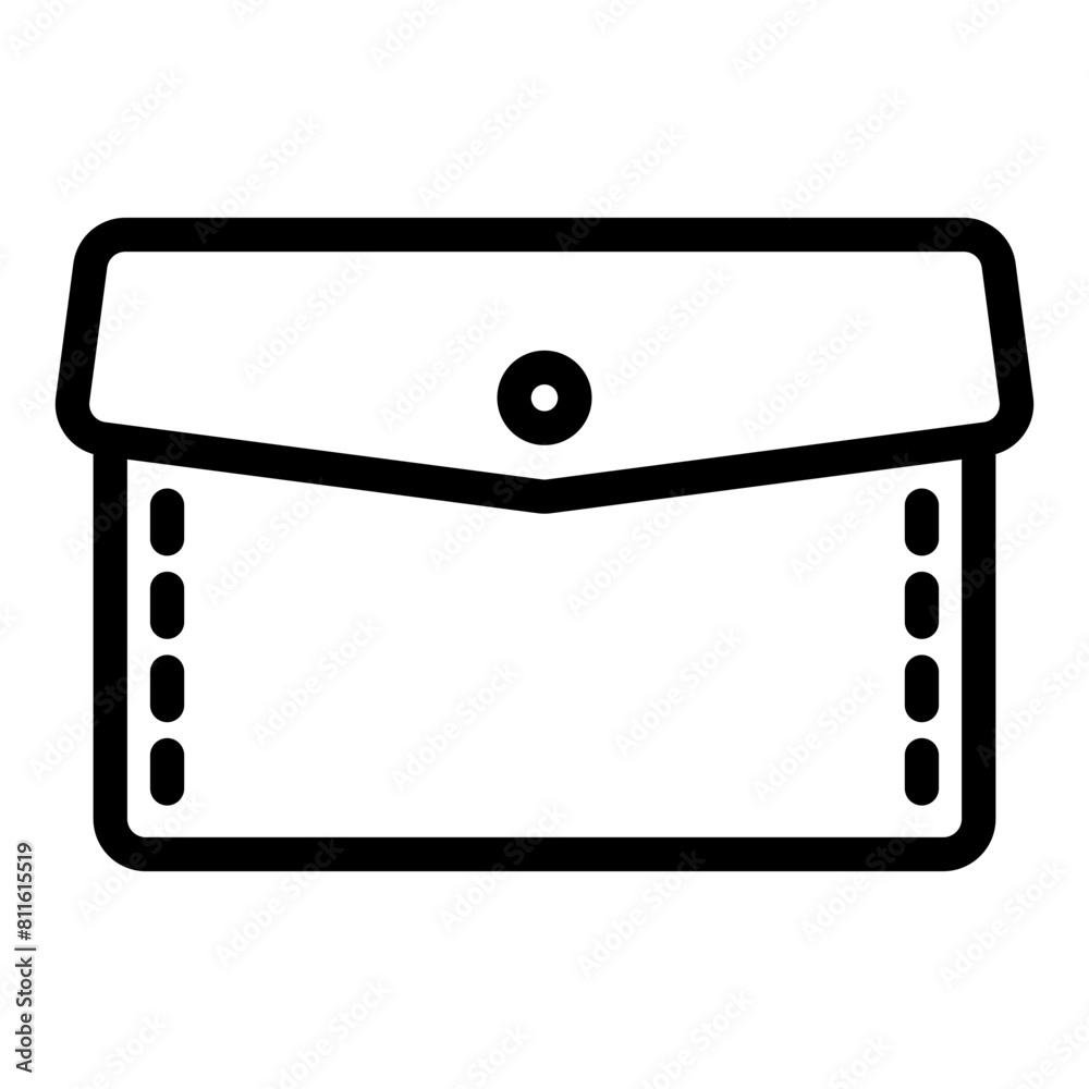 purse icon line style purse icon line style