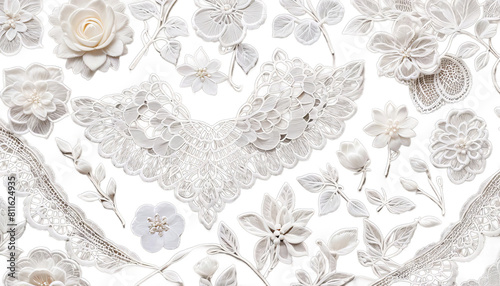 Obraz na płótnie fabric white cotton lace wedding texture pattern snow winter ice water cold christmas light wall frost surface crystal background bubble grunge glac� wallpaper grey paper nature design silver w salonie