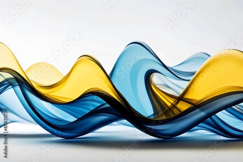 blue or yellow abstract gass waves background, backgrounds 