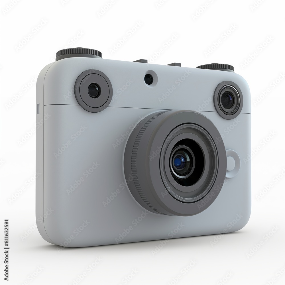 Cute Action Camera Cartoon Clay Illustration, 3D Icon, Isolated on white background Cute Action Camera Cartoon Clay Illustration, 3D Icon, Isolated on white background